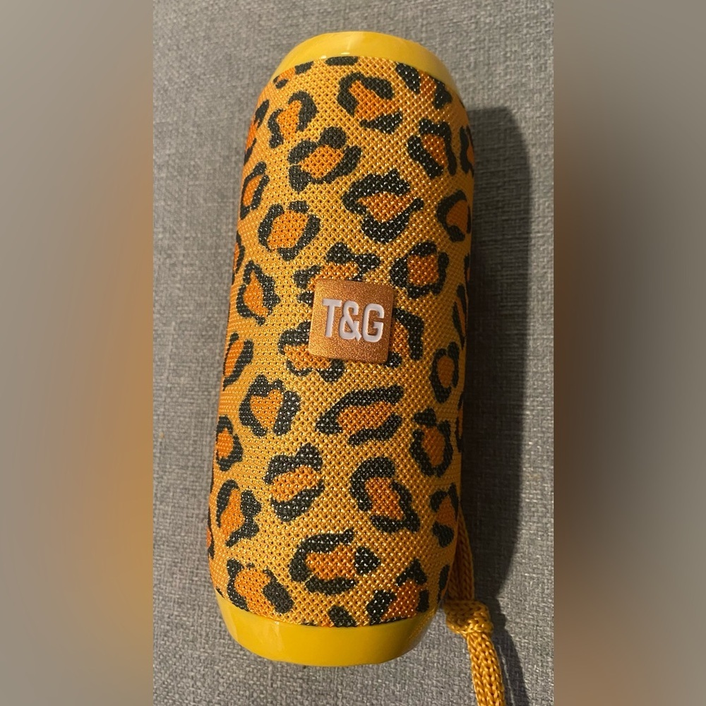 T&G Leopard Print Portable Bluetooth Speaker Waterproof Shockproof Dustproof